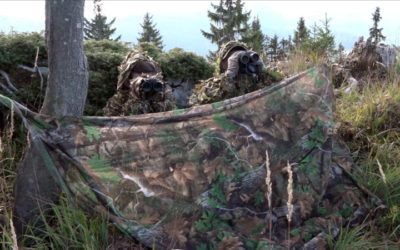 Sur les traces du cerf en opération camouflage aux Glières avec Léman Bleu TV